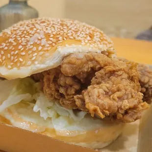 Spicy crispy chicken sandwich