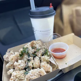 Basil Popcorn Chicken