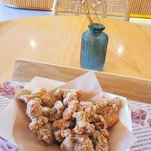 Fried Basil Chicken Chunks