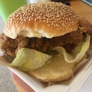 Crunchy Fried Chicken Sandwich