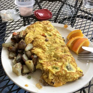 &quot;Kitchen Sink Omelette&quot;. Comes with everything