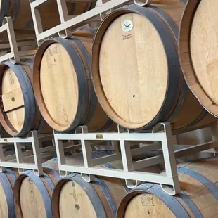 The inside of the winery where it's kept! So cool !