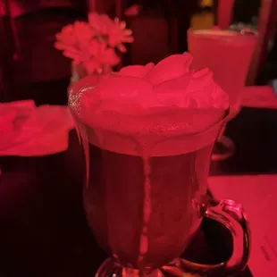 a hot chocolate drink with whipped cream