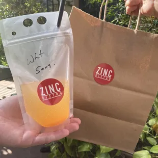 Grab curbside food ...and drinks! We are here for those who want to dine-in and those who want the Zinc experience at home!