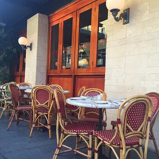 Very cute , French bistro patio ..