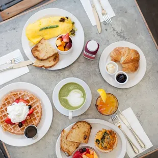 waffles, food