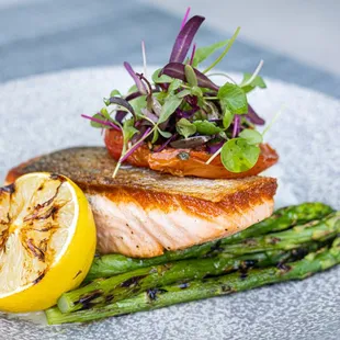 grilled seafood, fish, grilled fish, food, seafood