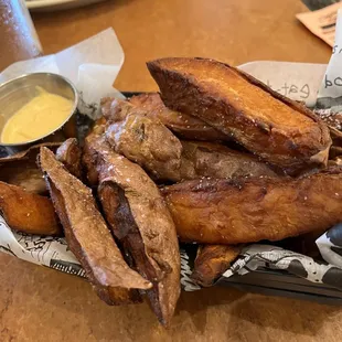 Small portion of Sea Islands Sweet Potato Fries