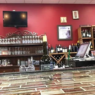 the bar