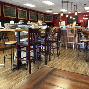 the interior of a restaurant