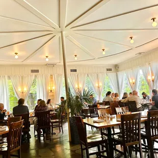 One of the various seating areas