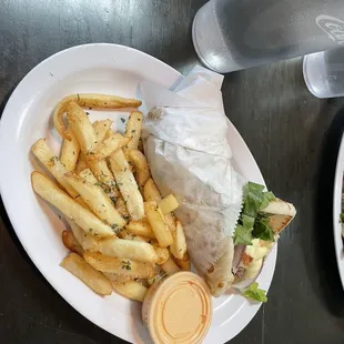 Chicken Souvlaki (Shawramah) Sandwich