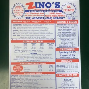 Menu - Front
