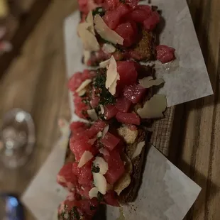 Tuna Tartare Tartine