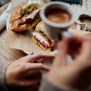 Sandwich &amp; espresso