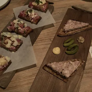 Tuna Tartare Tartine Dinner