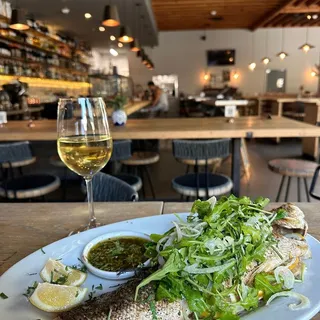 Grilled Whole Branzino Lunch