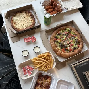 pizza, food