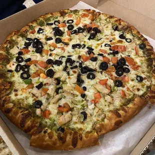 Chicken Pesto Pizza