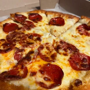 Pepperoni Alfredo Pizza