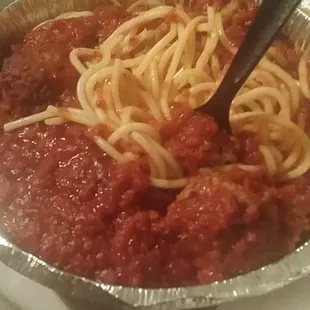 Spaghetti and Meatballs