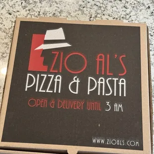 a pizza box