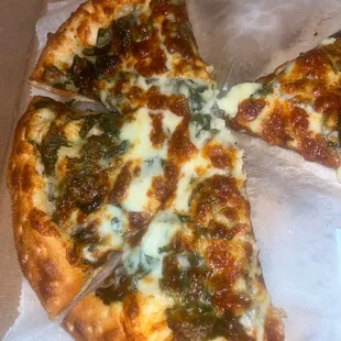 Small Spinach Alfredo Pizza