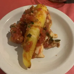 Stuffed banana peppers (special that day)