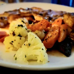 a plate of food on a table