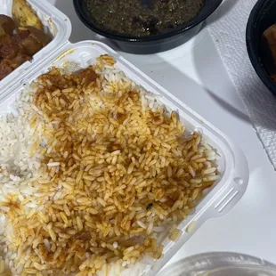 Buka stew with white rice