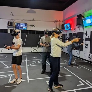 Family enjoying with kids