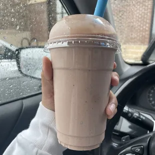 Brownie batter shake