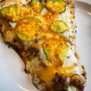 Slice of Cheeseburger Pizza