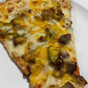 Slice of Cheeseburger Pizza