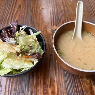 Miso Soup and House Salad