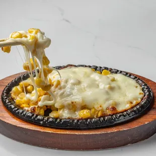 corn cheese pull