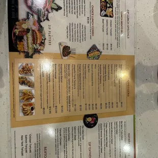 Menu update April 2022