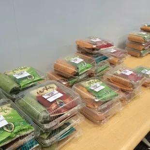 Catered wraps at work