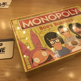 They have games here but sometimes we bring our own!