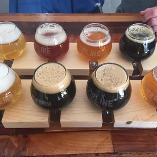 Great beer flights.  $6