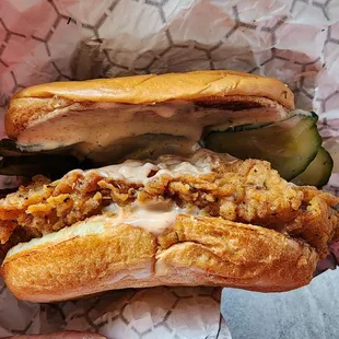 Fried chicken sandwich