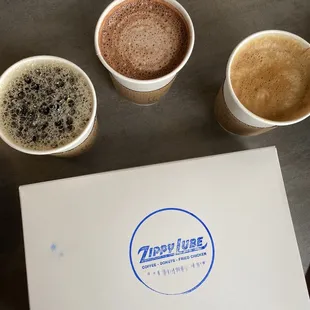 Drip Coffee, Hot Cocoa, Latte