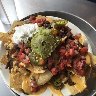 Loaded nachos....