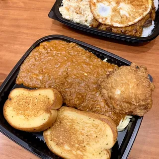 Spaghetti with Garlic Bread