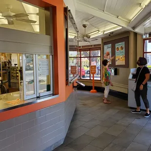 The food ordering counter area.