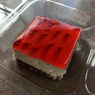 Strawberry Gelatin Cream Cheese Square