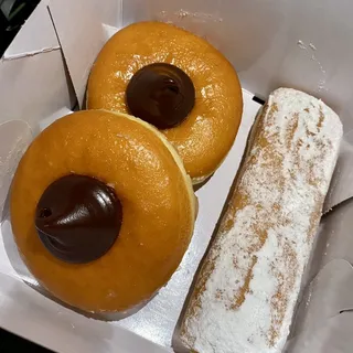 Glazed Yeast Donut with Chocolate Center