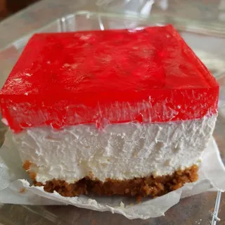 Strawberry Gelatin Cream Cheese Square