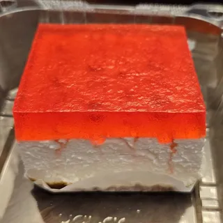 Strawberry Gelatin Cream Cheese Square