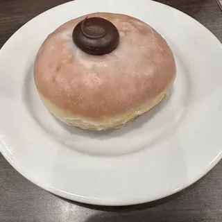 Glazed Yeast Donut with Chocolate Center